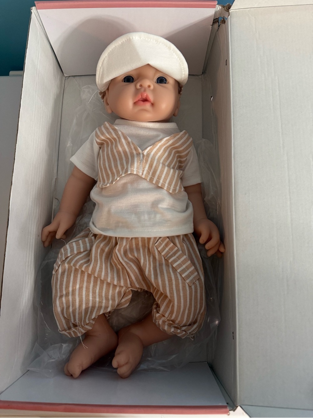 IVITA silicone reborn baby boy doll.